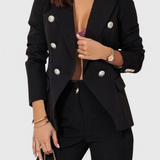 Camila – Set sacou cambrat și pantaloni