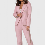 Camila – Set sacou cambrat și pantaloni