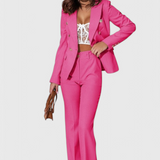 Camila – Set sacou cambrat și pantaloni