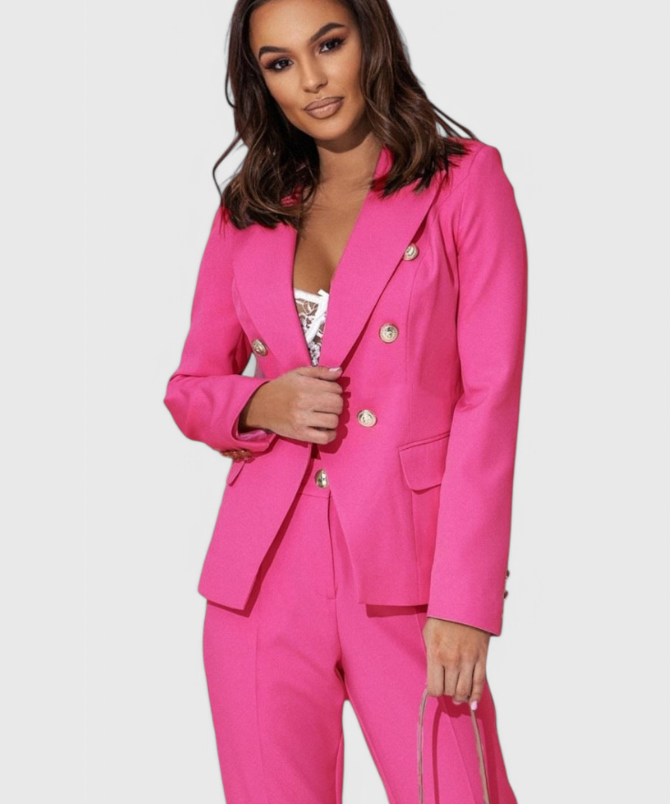 Camila – Set sacou cambrat și pantaloni