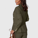 Camila – Set sacou cambrat și pantaloni