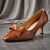 Stana – Pantofi brogue cu fundă