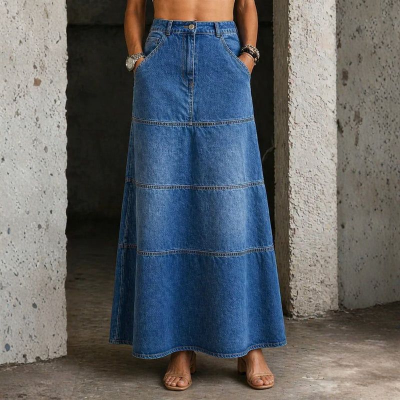 Manuela – Fustă lungă din denim