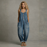 Ariadna – Salopetă din denim cu buzunare