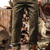 Lucian – Pantaloni utilitari din twill