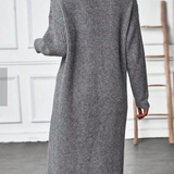 Catrinel – Rochie tricotată cu tiv petrecut