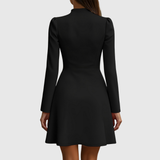 Mia – Rochie scurtă cu nasturi aurii