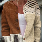 Malvina – Cardigan colorblock cu buline