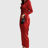 Tamara – Rochie satinată petrecută