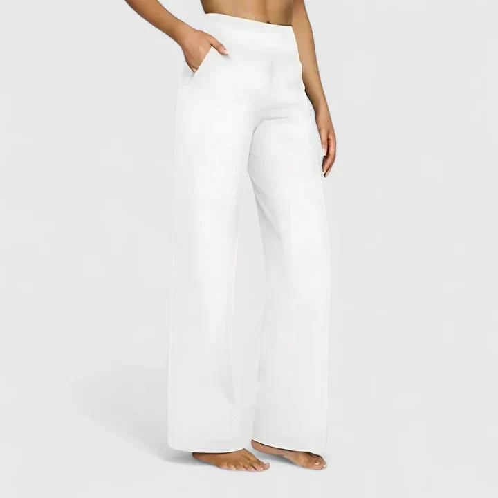 Florina – Pantaloni largi cu talie înaltă