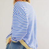 Olga – Pulover oversize cu dungi