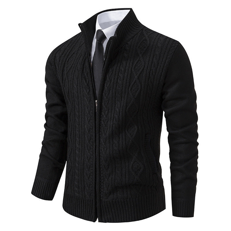 Cosmin – Cardigan melanj cu fermoar