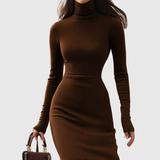 Liviana – Rochie maxi cu volan asimetric