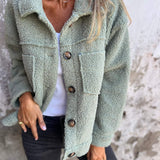Sabrina – Jachetă teddy cu buzunare