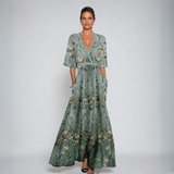 Daniela – Rochie maxi cu mâneci kimono