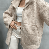 Rodica – Geacă teddy cu guler înalt