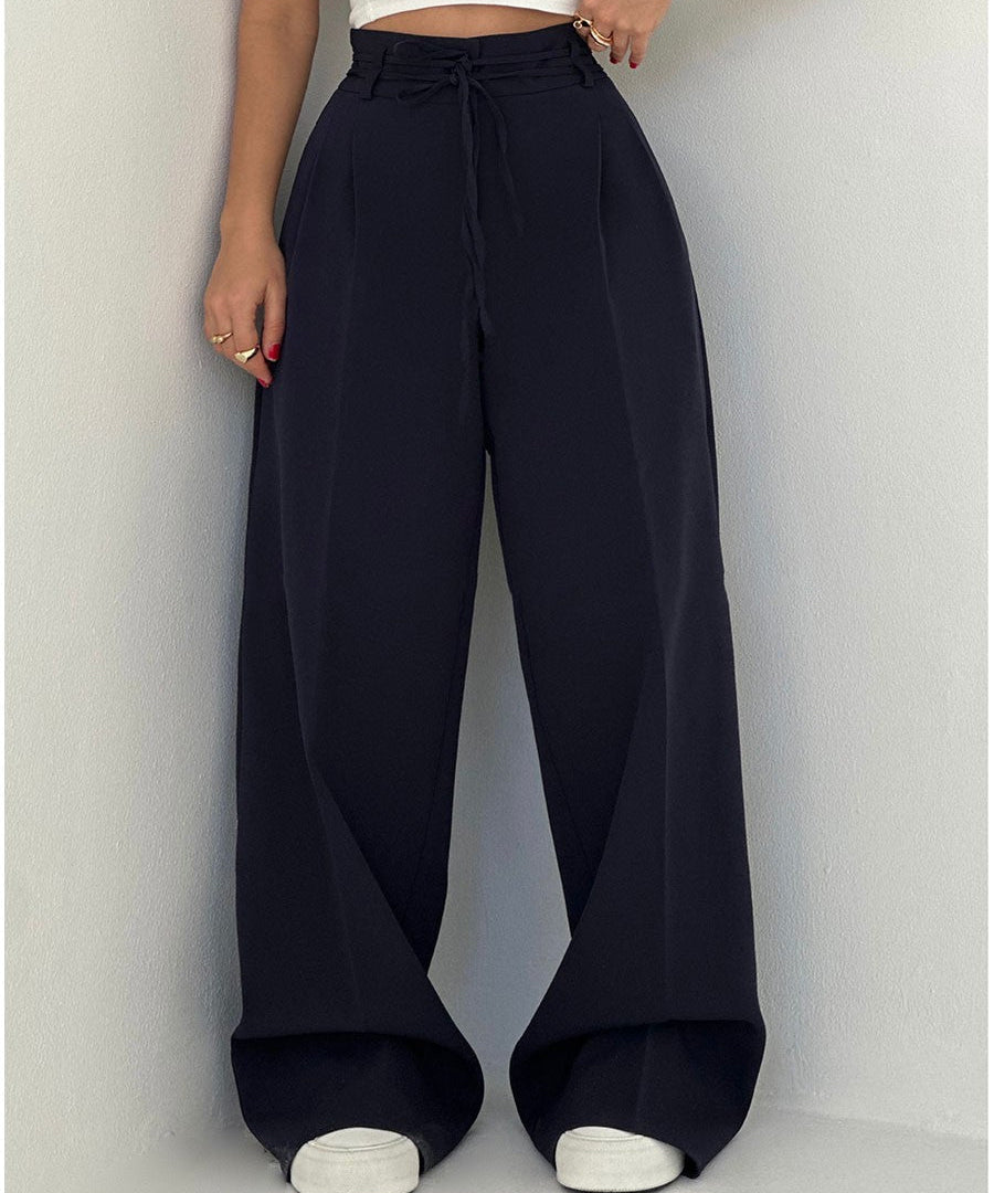 Alida – Pantaloni largi cu talie înaltă