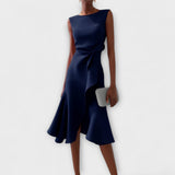 Rodica – Rochie midi drapată asimetric
