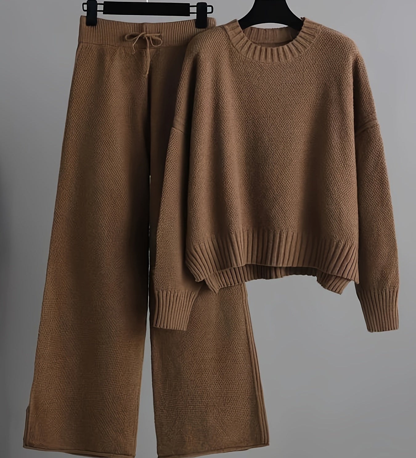 Ozana – Set pulover texturat și pantaloni