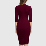 Olga – Rochie dreaptă cu fundă