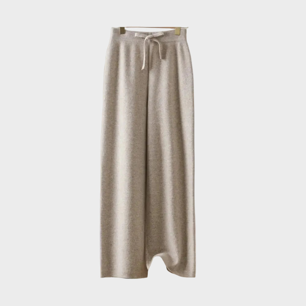 Constanța – Pantaloni tricotați cu picior larg