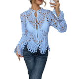 Ciprianna – Bluză cu broderie decupată