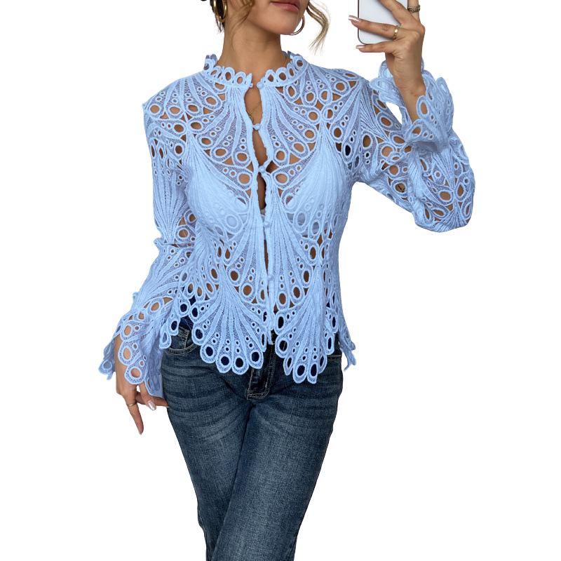 Ciprianna – Bluză cu broderie decupată