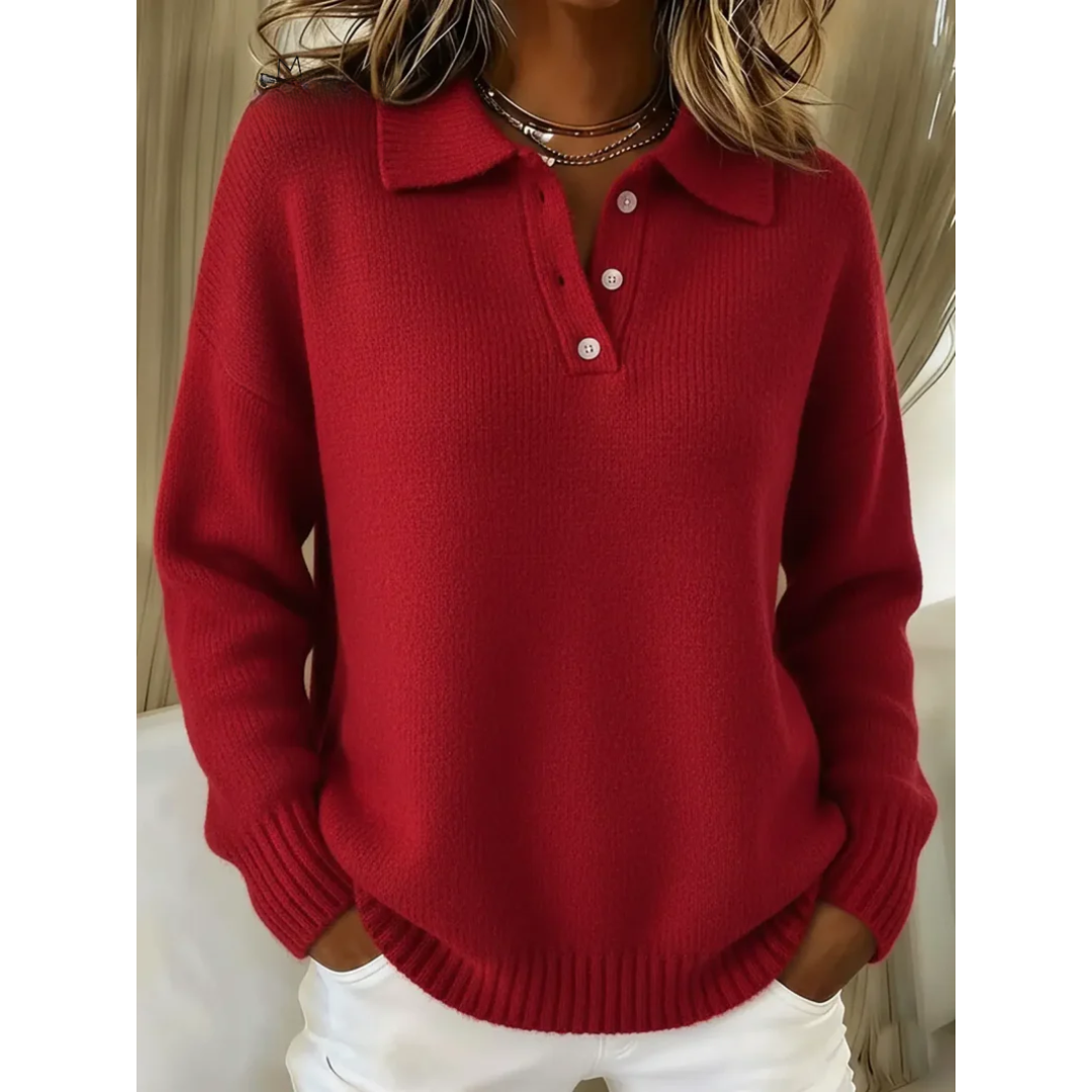 Ema – Pulover cu guler polo