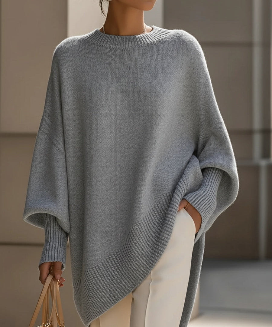 Manuela – Pulover larg asimetric