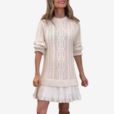 Denisa – Rochie pulover cu volan