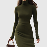 Liviana – Rochie maxi cu volan asimetric