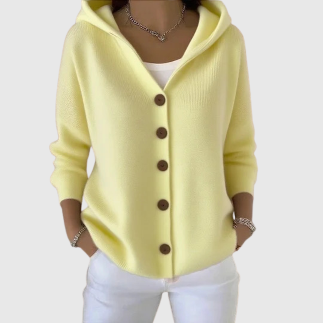 Angelica – Cardigan tricotat cu glugă