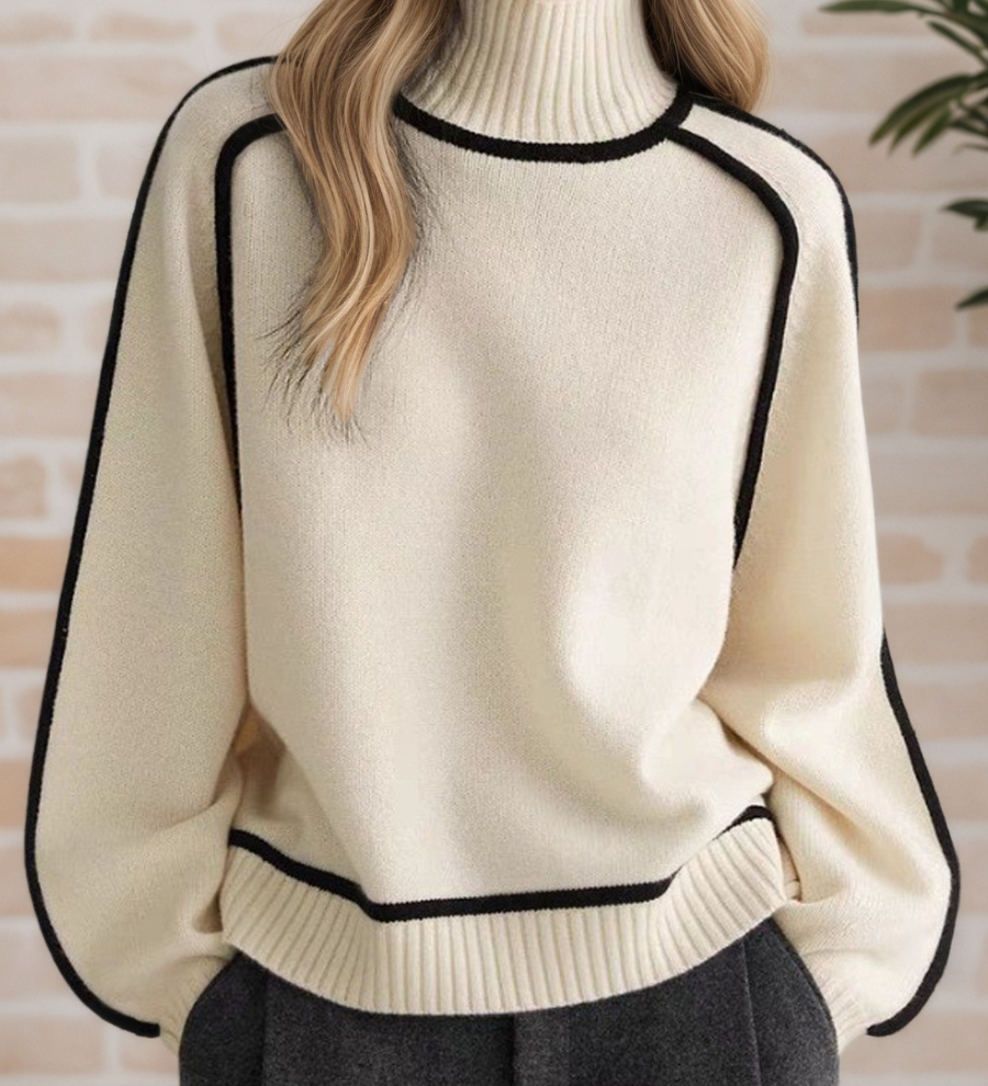 Zamfirița – Pulover cu dungi raglan