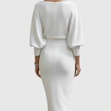 Tamara – Rochie cu decolteu cascadă