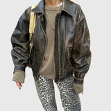 Silvia – Blugi cu imprimeu leopard