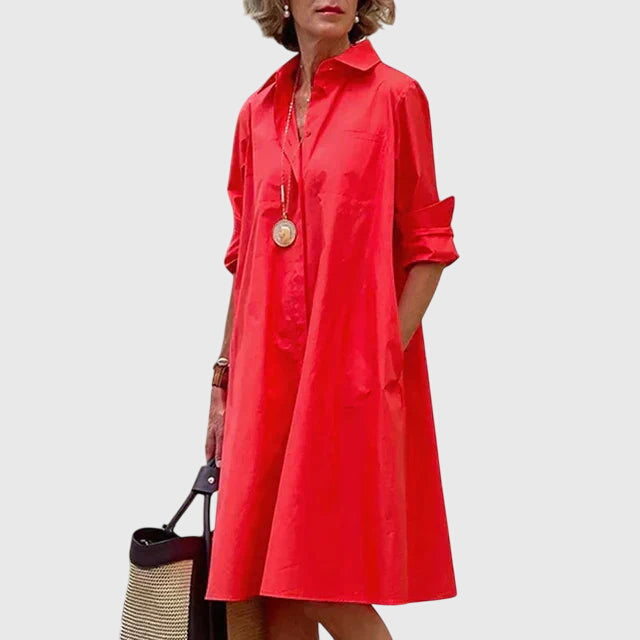 Valerica – Rochie cămașă cu buzunare