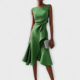 Rodica – Rochie midi drapată asimetric