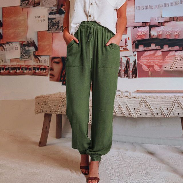 Alida – Pantaloni cu șnur și manșete