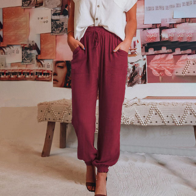 Alida – Pantaloni cu șnur și manșete