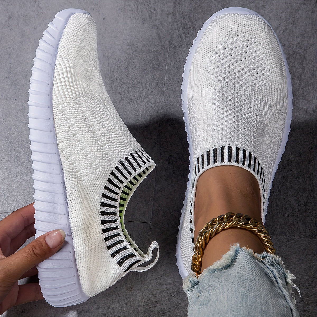 Stana – Sneakers tricotați fără șireturi