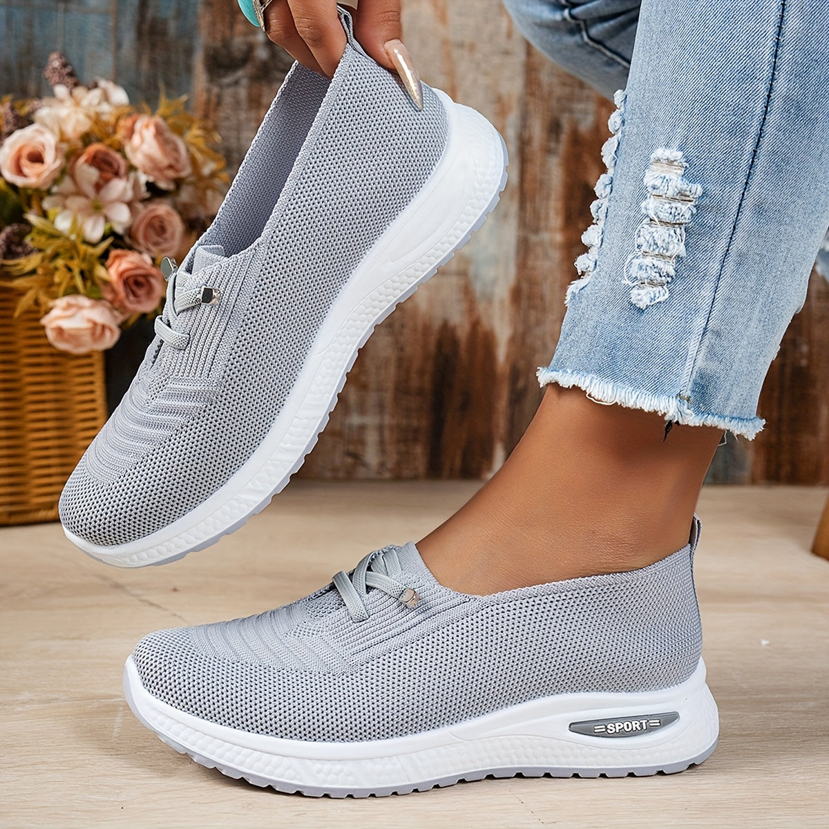 Mirabela – Sneakers din tricot ușor