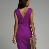 Flavia – Rochie de cocktail cu fantă