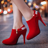Ariadna – Botine stiletto cu strasuri