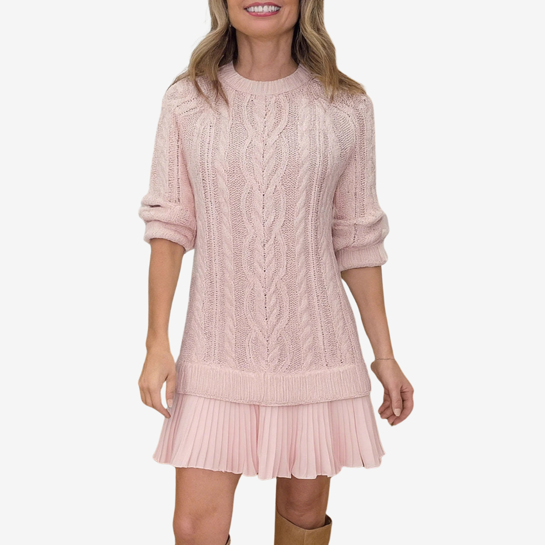 Denisa – Rochie pulover cu volan