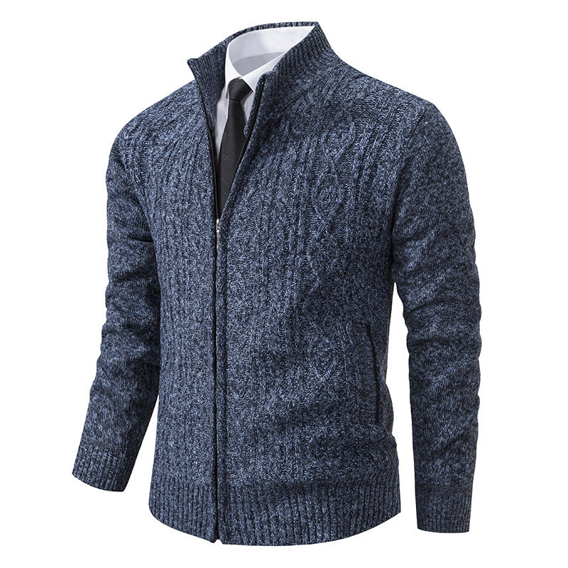 Cosmin – Cardigan melanj cu fermoar