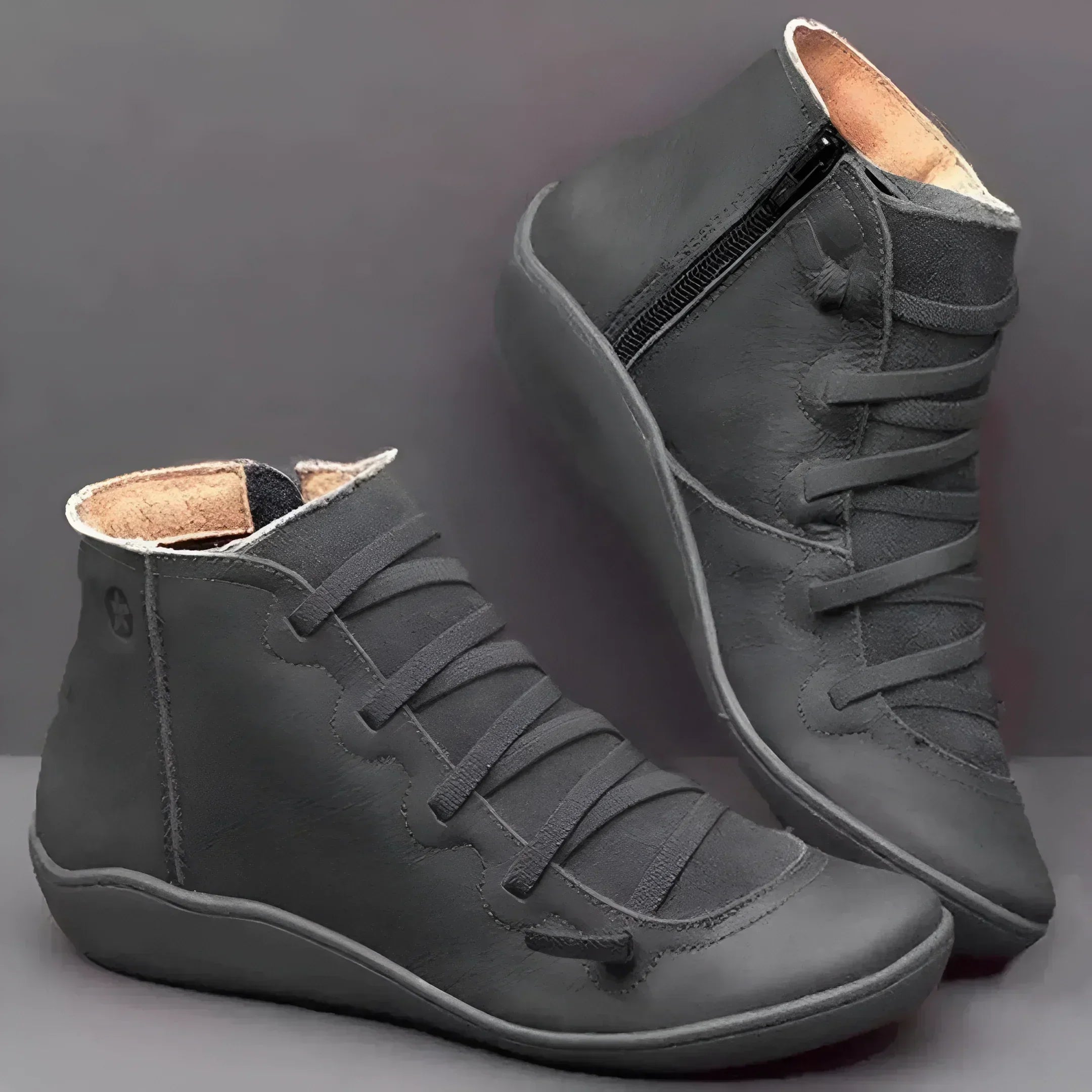 Victorița – Botine cu șireturi elastice