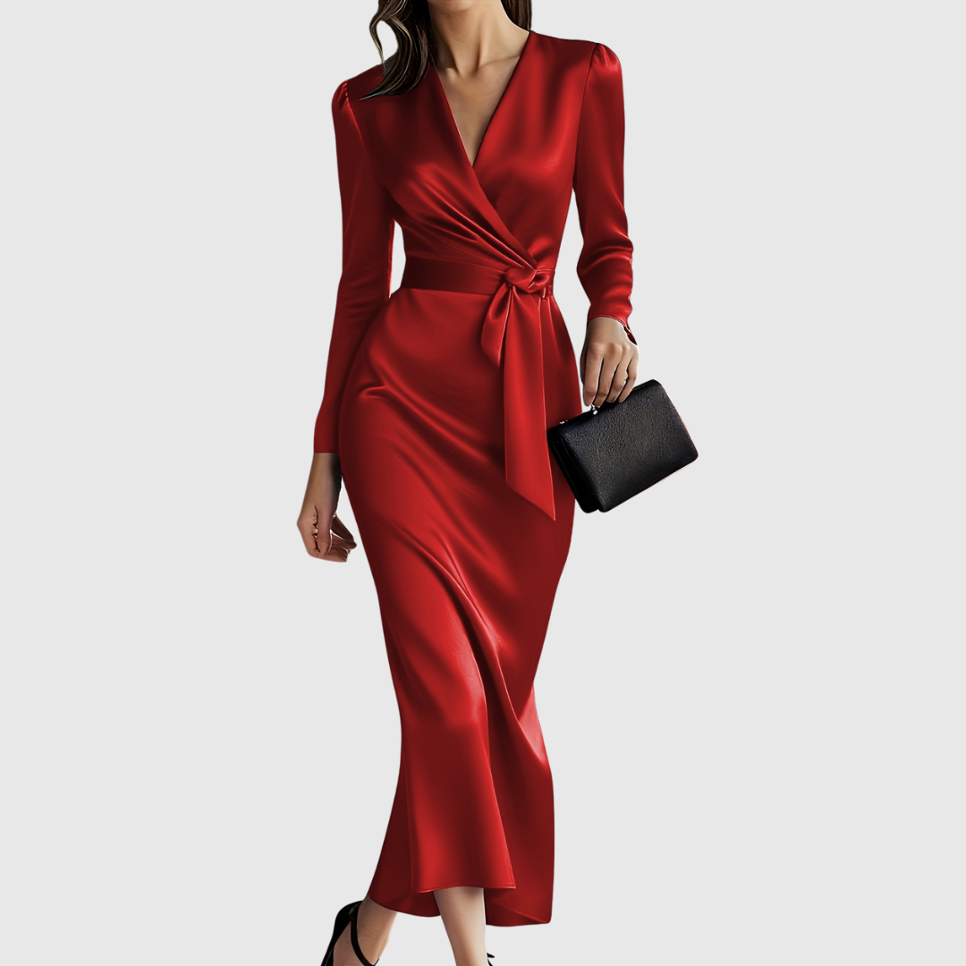 Tamara – Rochie satinată petrecută