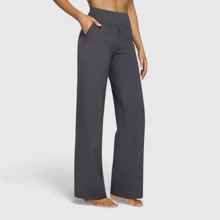 Florina – Pantaloni largi cu talie înaltă