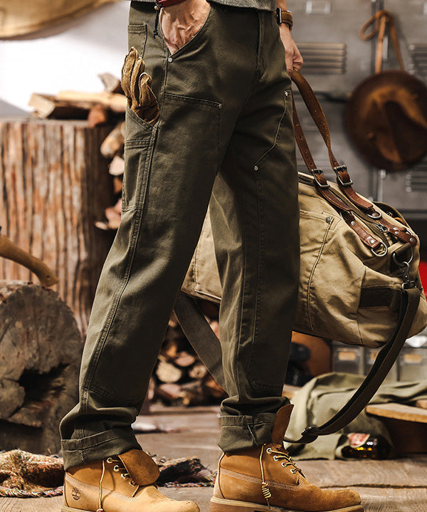 Lucian – Pantaloni utilitari din twill