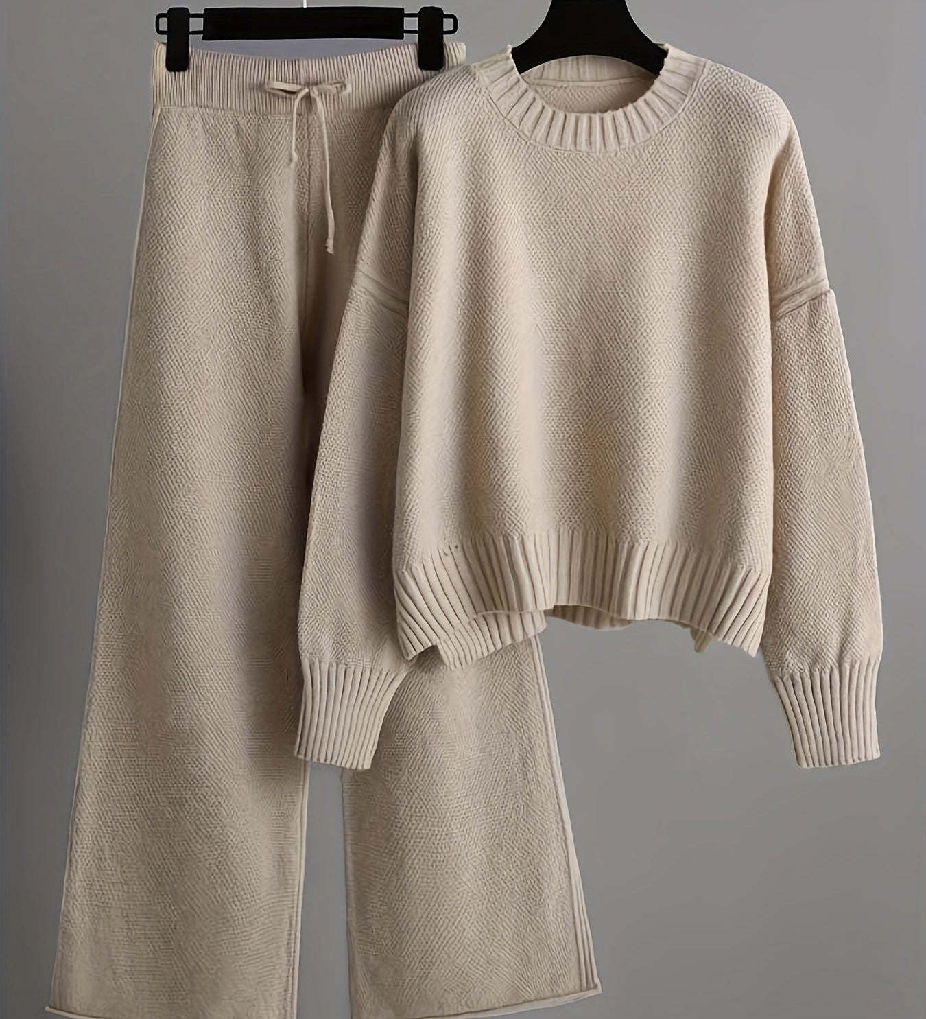 Ozana – Set pulover texturat și pantaloni